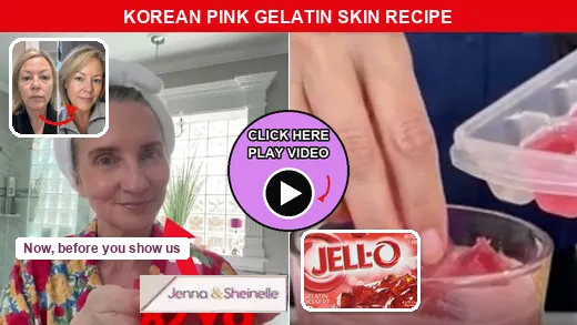 Korean Pink Gelatin Skin Recipe Video